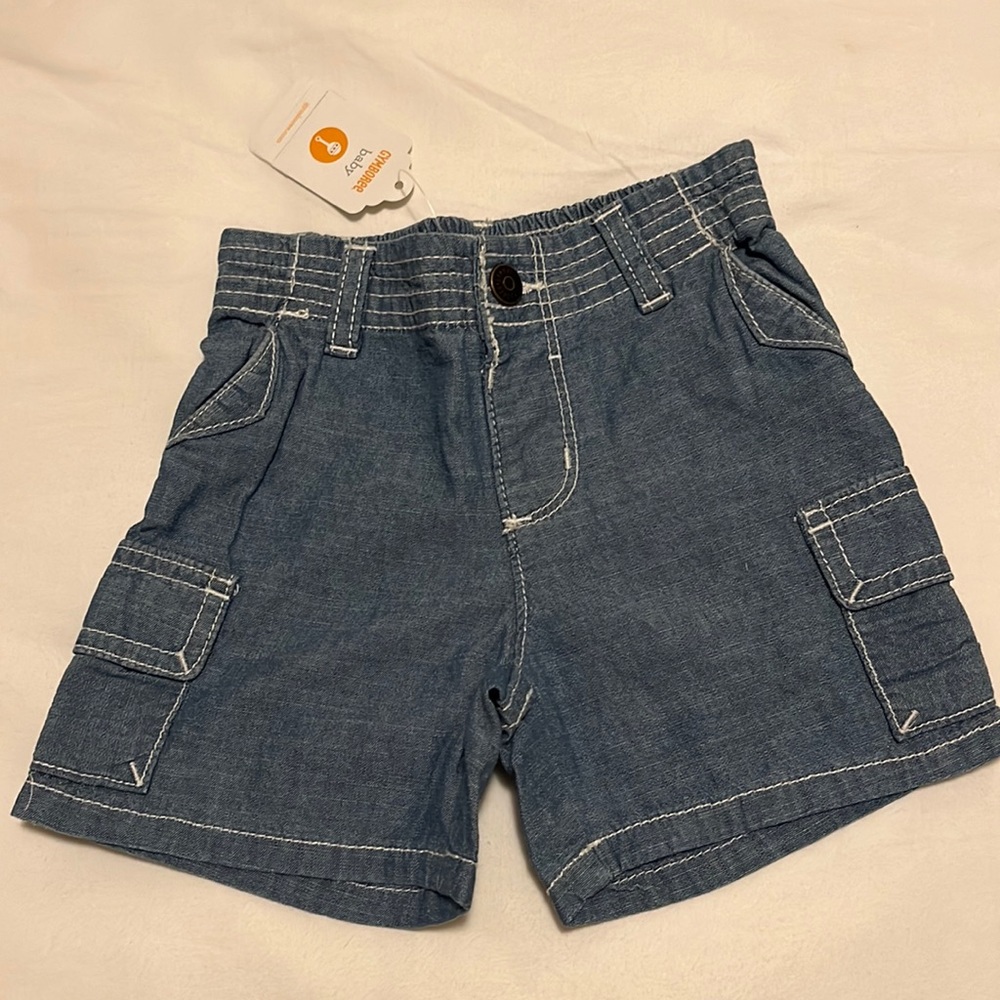 Gymboree baby boy chambray shorts